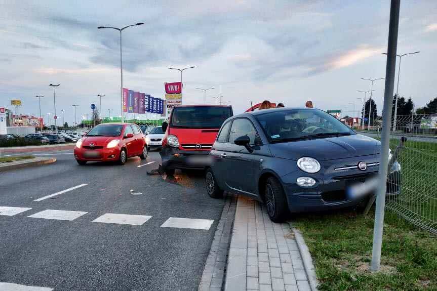 Zderzenie na wysokości galerii VIVO!