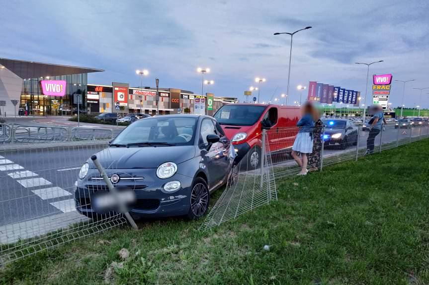 Zderzenie na wysokości galerii VIVO!