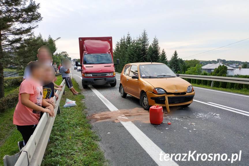 Zderzenie trzech samochodów w Miejscu Piastowym