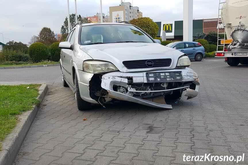 Zderzenie trzech pojazdów w Krośnie
