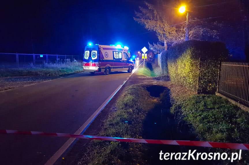 Tragiczny wypadek w Zręcinie, nie żyje 60-letni pieszy