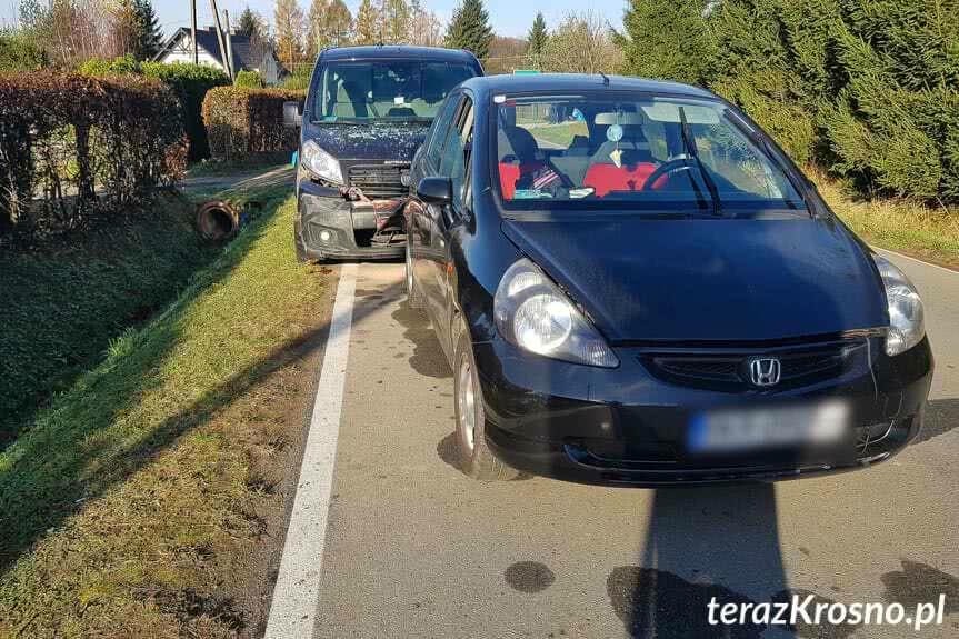 Zderzenie w Odrzykoniu, jedna osoba w szpitalu