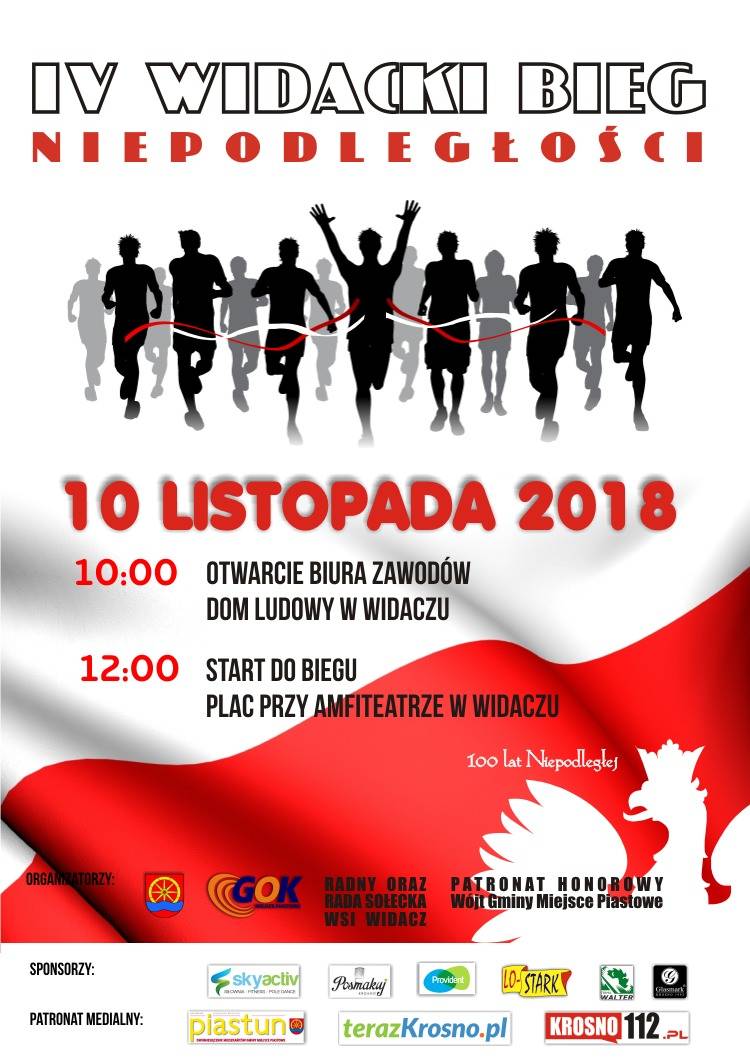 IV Widacki Bieg Niepodległości - zaproszenie