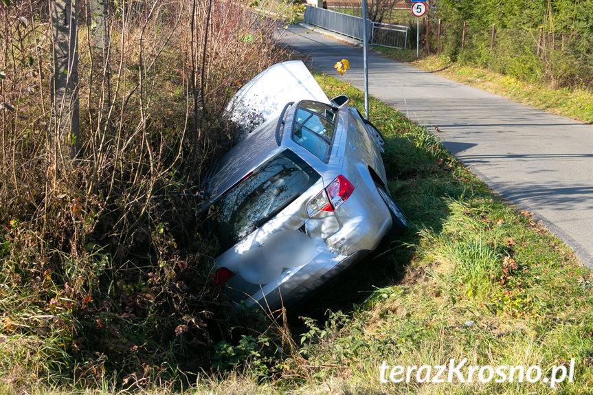 Rymanów-Zdrój. Zderzenie osobówki z ciężarówką