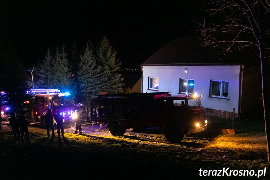 Pożar w kotłowni domu jednorodzinnego