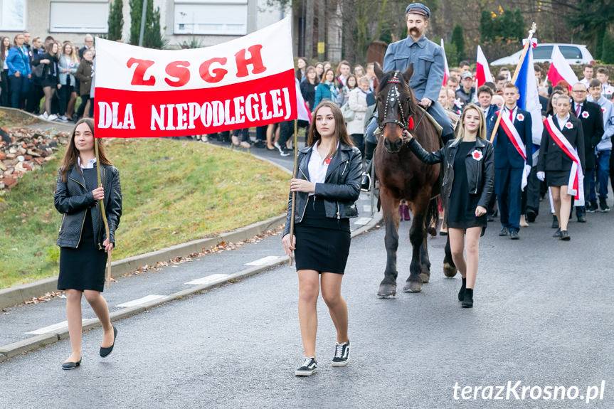 Uczniowie "Gastronomika" uczcili 100-lecie odzyskania niepodległości