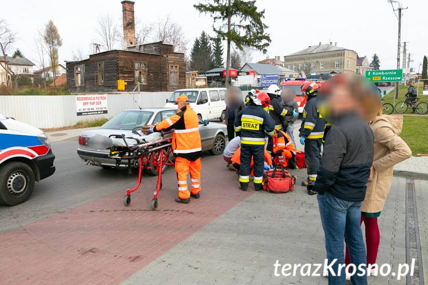 Korczyna. Rowerem wjechał wprost pod samochód 