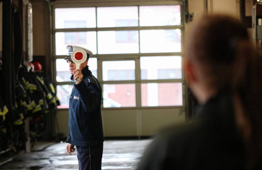 Szef krośnieńskiej drogówki szkolił strażaków