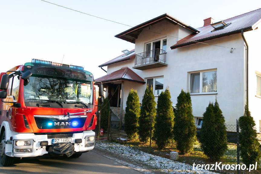 Odrzykoń. Pożar w kotłowni