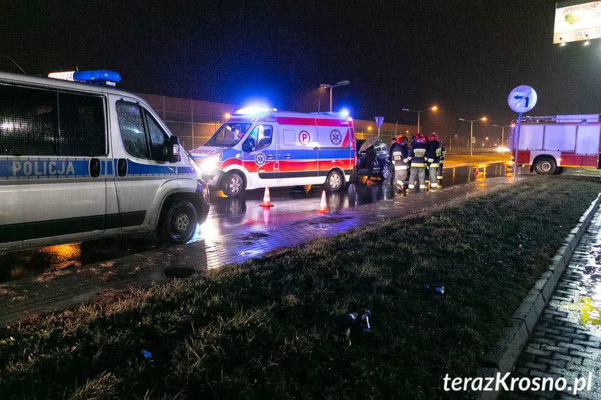 Zderzenie chevroletów na Podkarpackiej