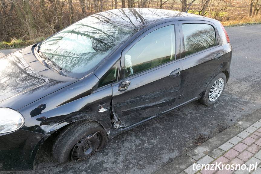 Zderzenie dwóch samochodów w Krościenku Wyżnym