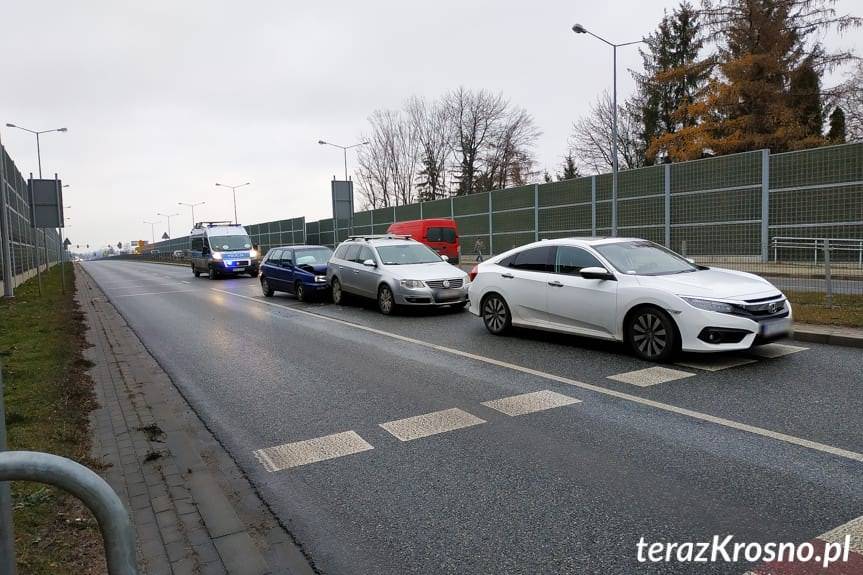 Kolizja trzech samochodów