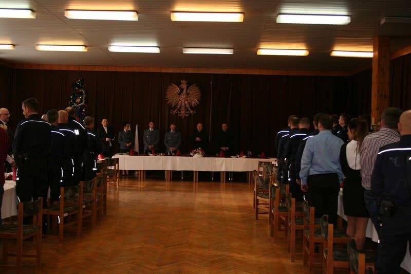 Spotkanie wigilijne w Komendzie Miejskiej Policji w Krośnie