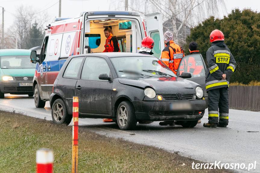 Zderzenie forda i volkswagena na Rzeszowskiej