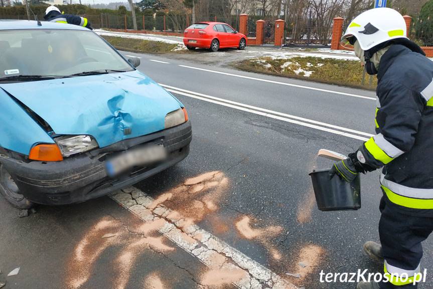 Zderzenie trzech samochodów w Potoku
