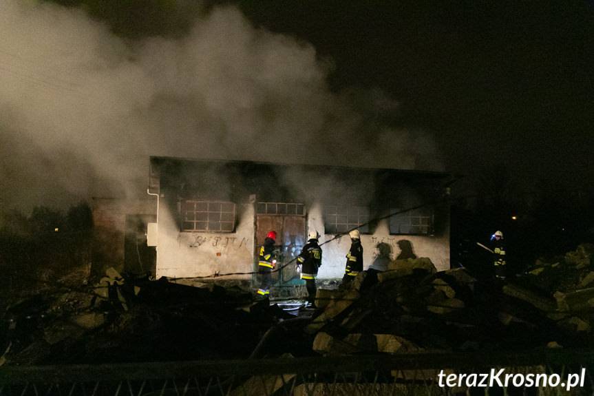 Pożar byłej remizy OSP Krosno - Polanka