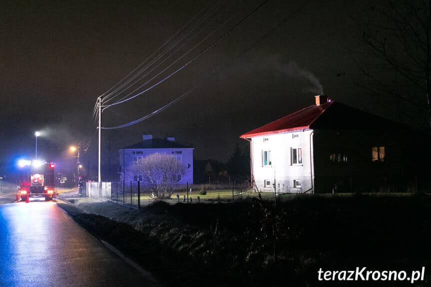 Szczepańcowa. Pożar sadzy w kominie