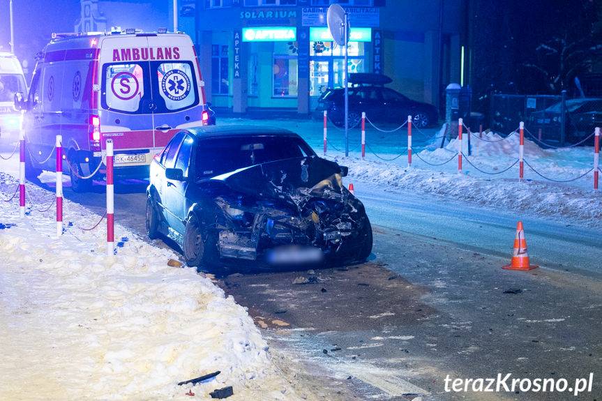 Zderzenie lexusa i bmw