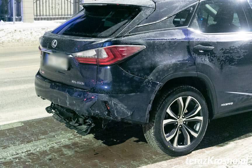 Zderzenie lexusa i bmw