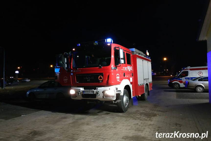 Kolizja pod Biedronką w Rymanowie