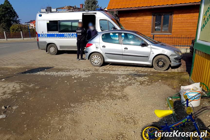 Zderzenie peugeotów w Krościenku Wyżnym