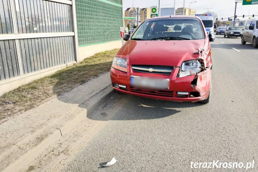 Kolizja przy zmianie pasa ruchu
