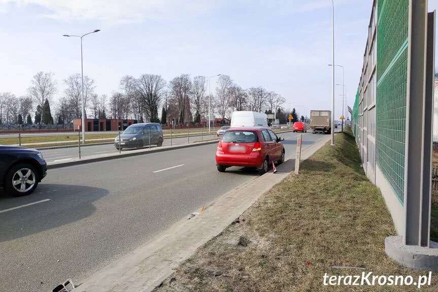 Kolizja przy zmianie pasa ruchu