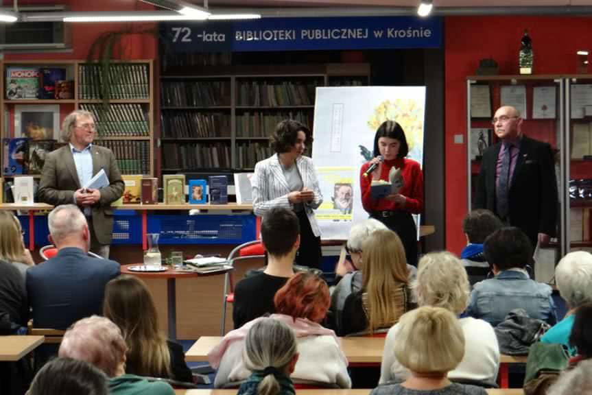 Jan Tulik w Krośnieńskiej Bibliotece