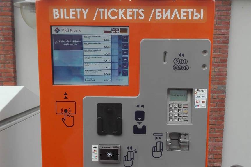 Biletomaty pojawiły się w Krośnie