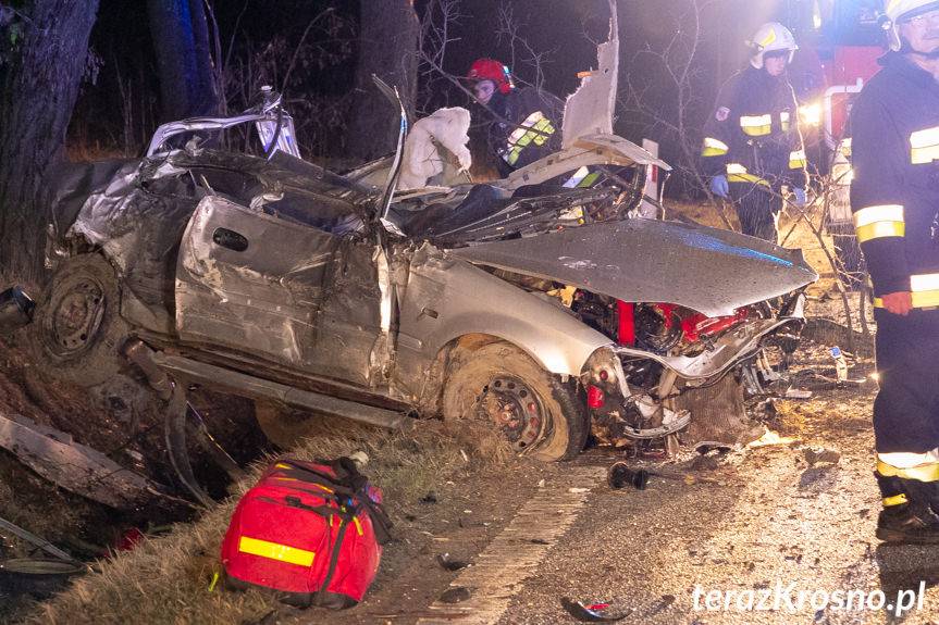 Wypadek w Łysej Górze, 4 osoby ranne