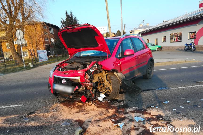 Wypadek w Iwoniczu, jedna osoba w szpitalu