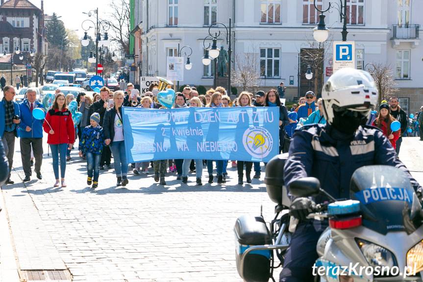 Niebieski marsz przeszedł przez Krosno