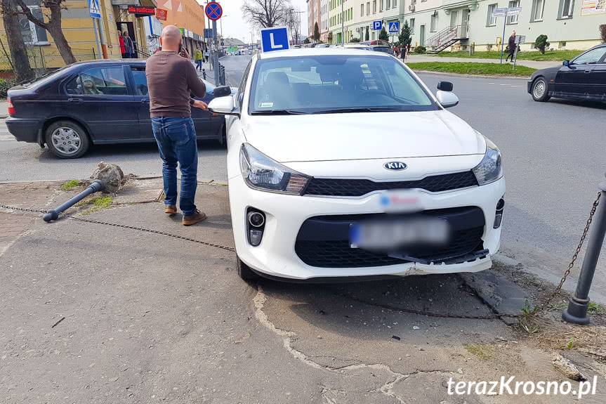 Kolizja podczas nauki jazdy