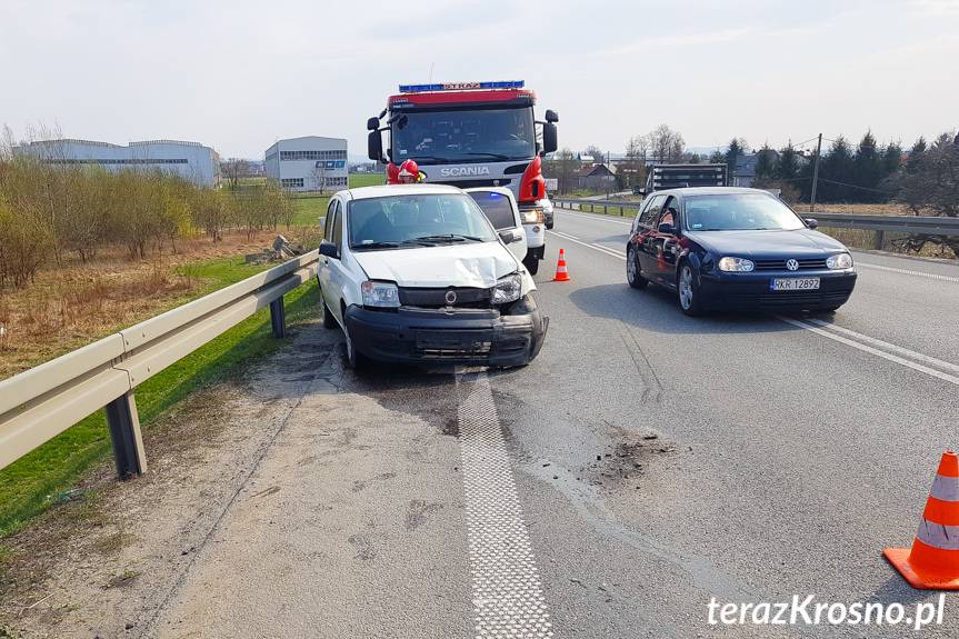 Kolizja trzech samochodów