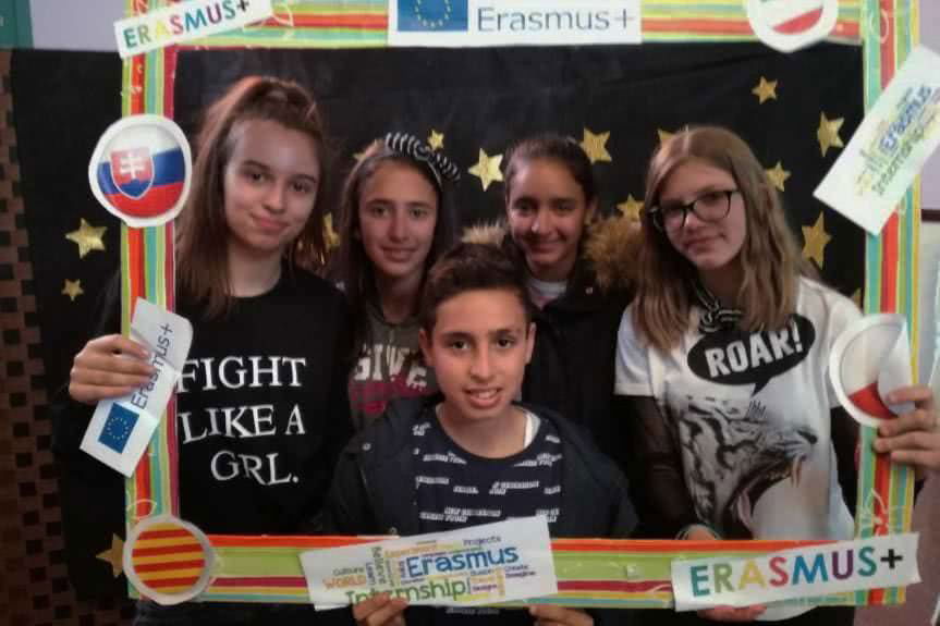 Uczniowie Szkoły Podstawowej w Długiem w Hiszpanii