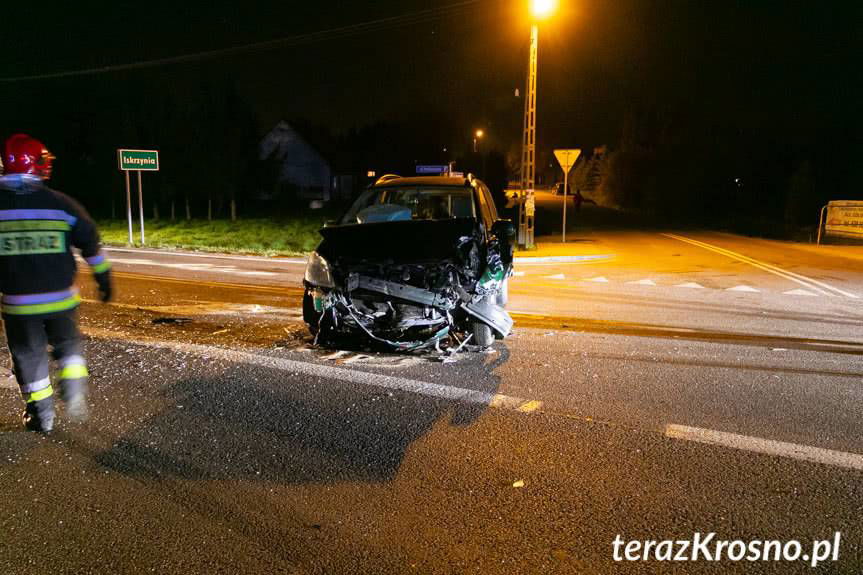 Wypadek w Komborni na DK19