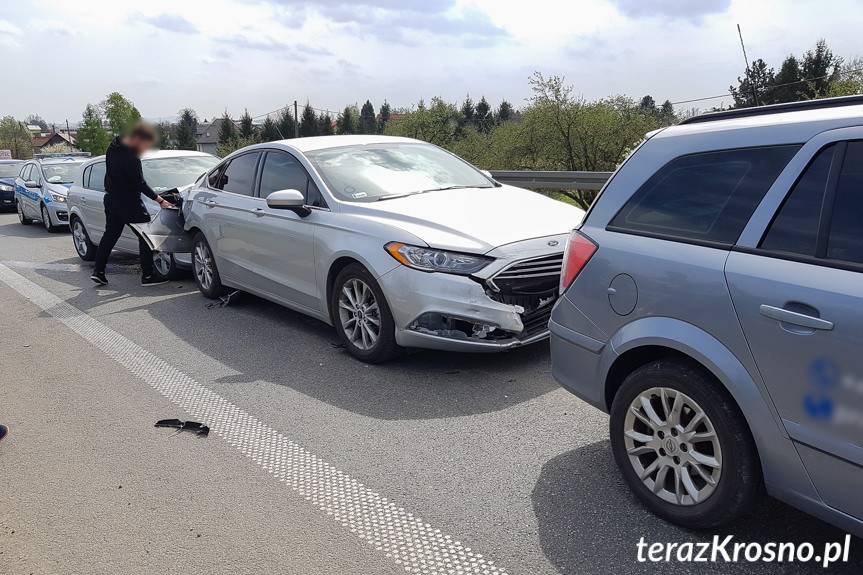 Kolizja na Podkarpackiej 5 samochodów