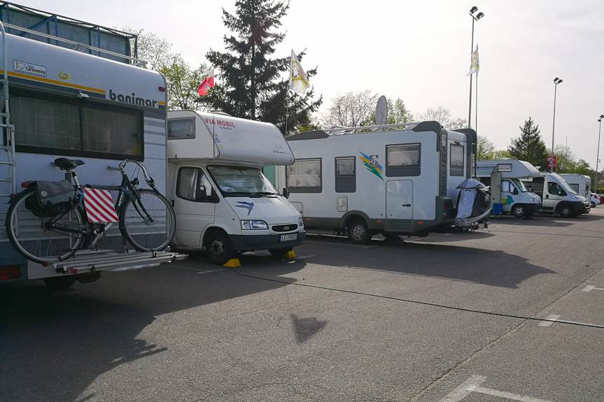 Krosno na trasie zlotu kamperów