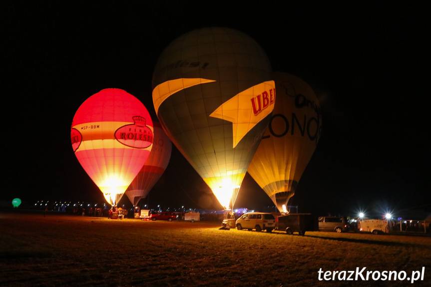 Balony nad Krosnem 2019 - Nocny pokaz balonów