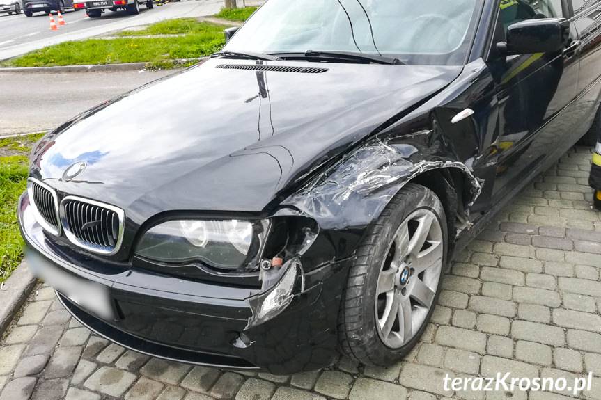 Kolizja iveco i bmw w Miejscu Piastowym 