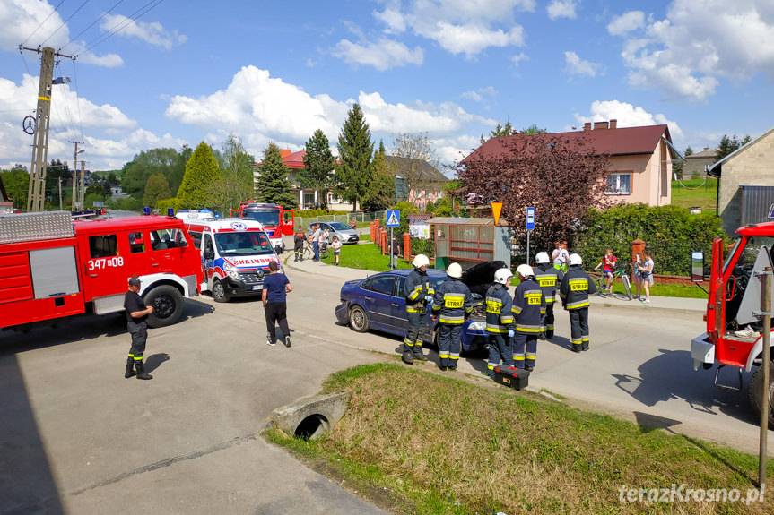 Zderzenie samochodów w Kopytowej