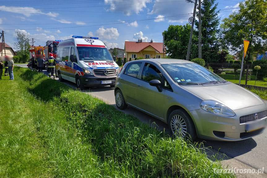Zderzenie motoroweru z samochodem w Świerzowej Polskiej