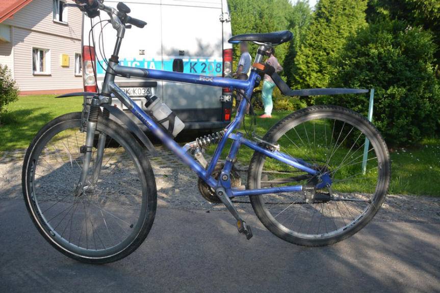 Zderzenie rowerzystów w Woli Komborskiej