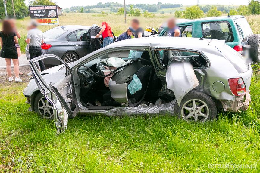 Wypadek na ul. Bieszczadzkiej w Krośnie