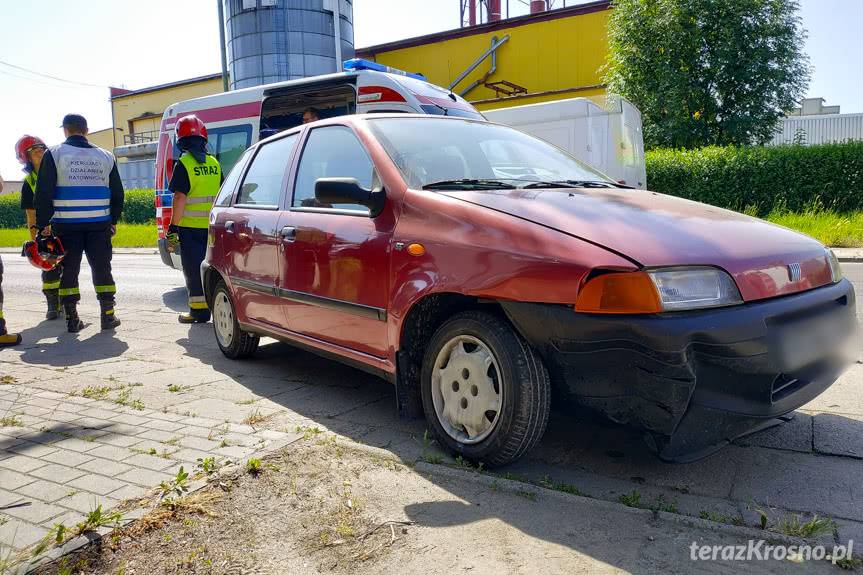 Wypadek na Pużaka, zderzenie motocykla i samochodu