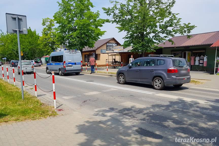 Wypadek  na przejściu dla pieszych