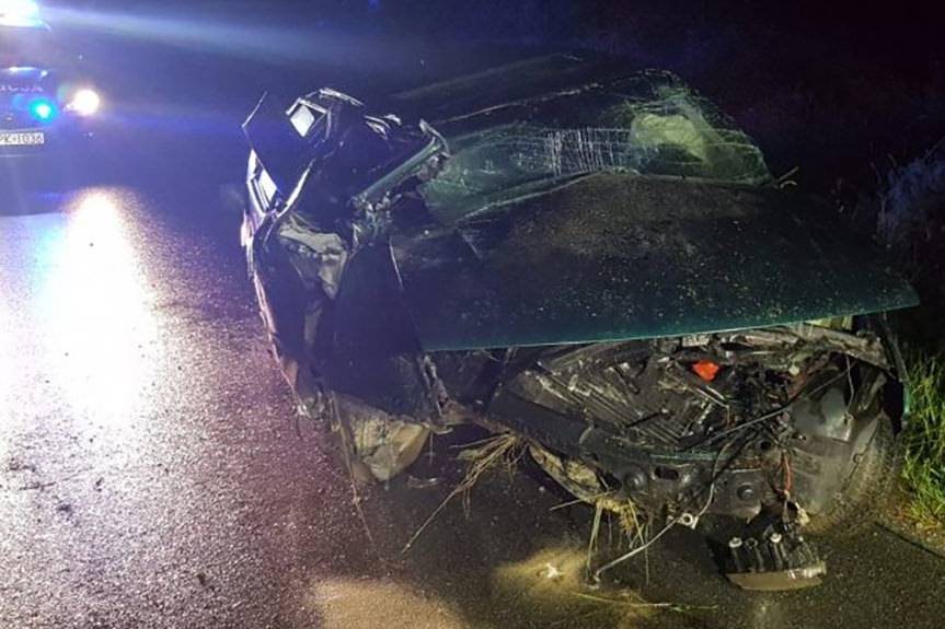 Dachował uciekając przed policjantami