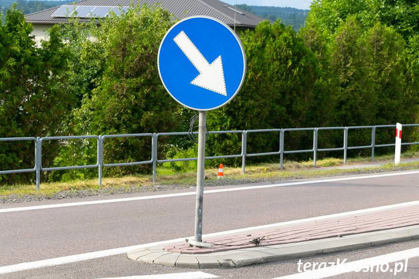 Wypadek motocyklisty w Iskrzyni