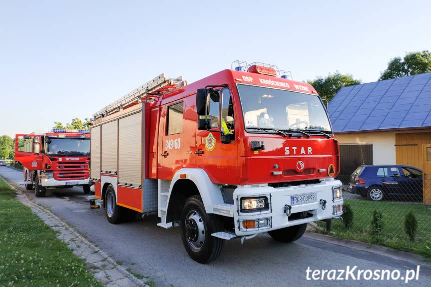 Pożar kuchni w domu w Krościenku Wyżnym