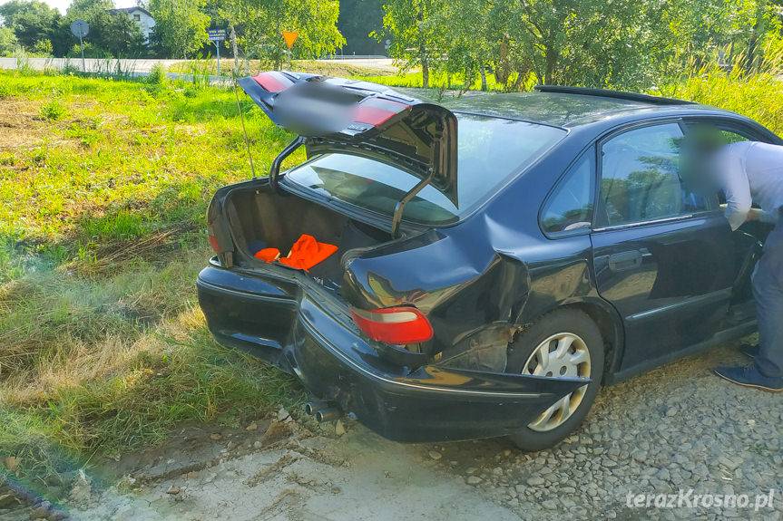 Zderzenie trzech samochodów w Jaszczwi
